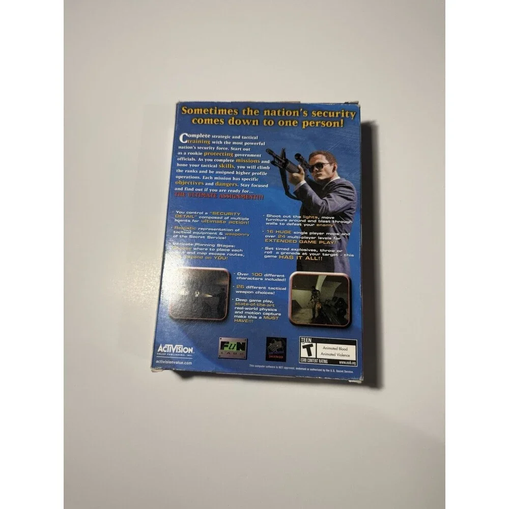 Secret Service Pc Cd-Rom Video Game T-Teen 2001 CIB Rare Vintage Windows Big Box